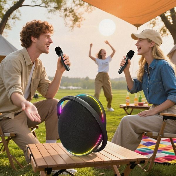 Портативна колонка ACEFAST K5 Max portable wireless speaker, 220W, IPX4, Black 284461003 фото