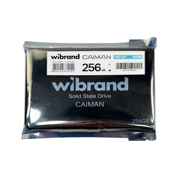 Накопитель SSD Wibrand Caiman 256GB 2.5" 7mm SATAIII Bulk 113417507 фото