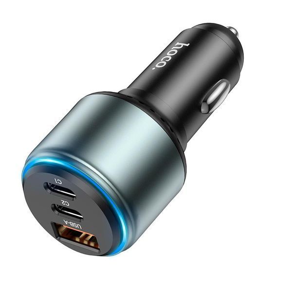 Автомобільний зарядний пристрій HOCO NZ9 Galloper 95W three-port(2C1A) car charger Black 111249248 фото