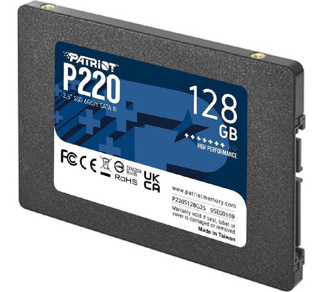 Накопитель SSD Patriot P220 128GB 2.5" 7mm SATAIII 120603501 фото
