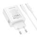 Мережевий зарядний пристрій BOROFONE BA109A Star single port PD40W charger set (C to C) (EU) White 111543054 фото 6