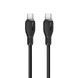 Кабель Baseus Pudding Series Fast Charging Cable Type-C to Type-C 100W 1.2m Cluster Black 108294939 фото 3