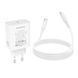 Мережевий зарядний пристрій BOROFONE BA109A Star single port PD40W charger set (C to C) (EU) White 111543054 фото 7