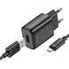 Мережевий зарядний пристрій з кабелем HOCO C134A Solid single-port charger set (Micro) (EU) Black 486959332 фото 3