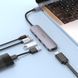 USB-хаб HOCO HB27 Type-C multi-function converter(HDTV+USB3.0+USB2.0*2+PD) Metal Gray 107530822 фото 5