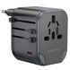 Мережевий зарядний пристрій BOROFONE BAC13 Leader 3-port PD20W(1C2A) universal conversion charger Black 953768068 фото 4