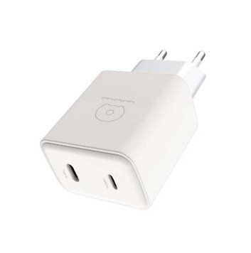 Мережевий зарядний пристрій WUW-C189 PD 20W Charger USB C + USB C white 378440406 фото