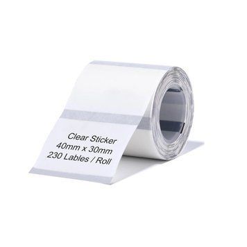 Етикетки NIIMBOT TT40*30-230 Clear For B1/B21/B3S (A2G88318801) 471458170 фото