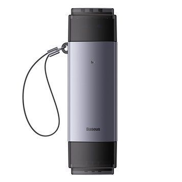 USB-хаб Baseus Lite Series USB-A & Type-C to SD/TF Card Reader Grey 308730896 фото