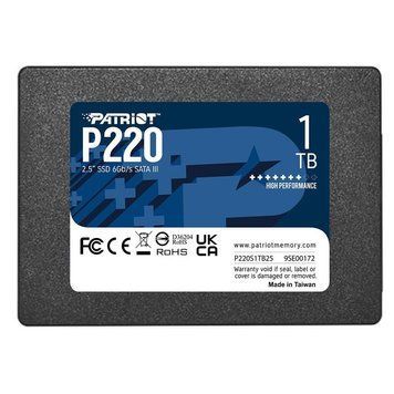 Накопичувач SSD Patriot P220 1TB 2.5" 7mm SATAIII 772788284 фото