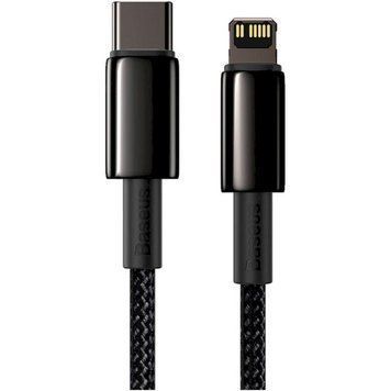 Кабель Baseus Tungsten Gold Fast Charging Data Cable Type-C to iP PD 20W 1m Black 104032307 фото