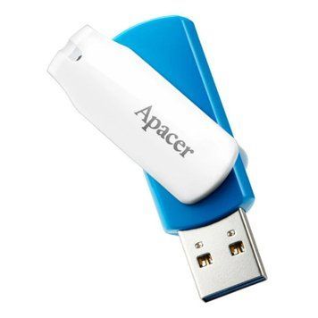 Флеш-накопитель Apacer USB 3.2 Gen 1 AH357 32GB Blue/White 335424763 фото