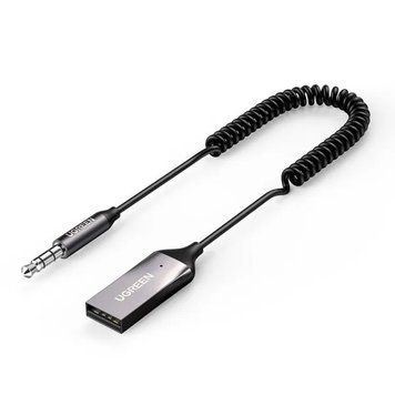 Bluetooth-ресивер UGREEN CM309 Bluetooth Car Receiver Aux with Mic Space Gray 537673163 фото