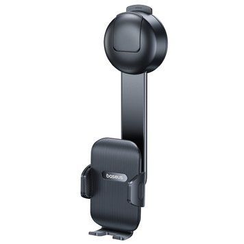Автодержатель для телефона Baseus PrimeTrip C03 Air Clamping Car Mount (Suction Cup Version, Cosmic Black) 101388807 фото
