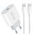Мережевий зарядний пристрій з кабелем WUW-T79L PD 20W USB C charger with type c to lightning cable 915029787 фото