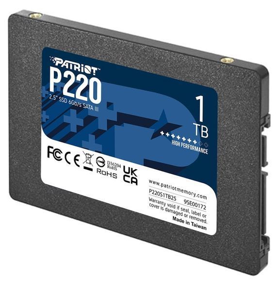 Накопитель SSD Patriot P220 1TB 2.5" 7mm SATAIII 772788284 фото