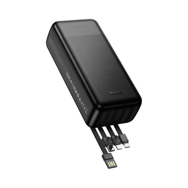 Внешний аккумулятор HOCO J163B Wonderful power bank with 4 cables(30000mAh) Black 105306930 фото