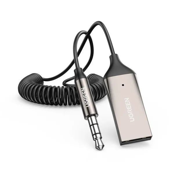 Bluetooth-ресивер UGREEN CM309 Bluetooth Car Receiver Aux with Mic Space Gray 537673163 фото