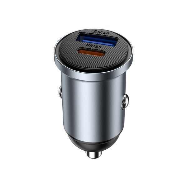 Автомобільний зарядний пристрій WIWU 35W Nano Lite A+C Fast Car Charger Wi-CC030 Gray 577582637 фото