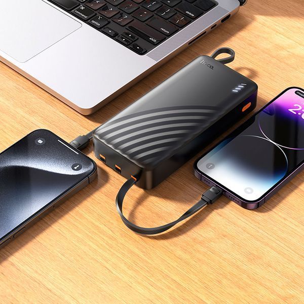 Зовнішній акумулятор HOCO J146A Night tide power bank with 4 cables(20000mAh) 968812033 фото