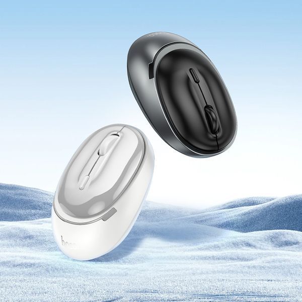Маніпулятор миша HOCO GM34 Nuevo dual-mode business wireless mouse Black Metal Gray 264593255 фото