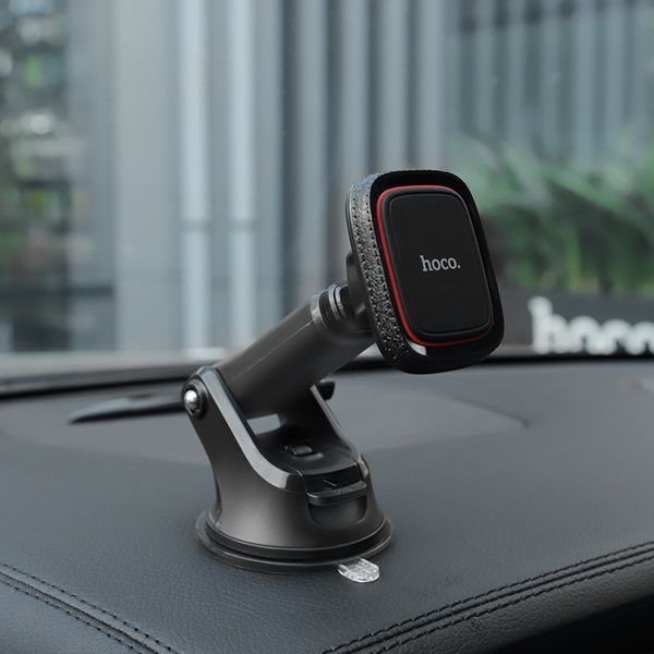 Автодержатель для телефона HOCO CA42 Cool Journey in-car dashboard holder with stretch rod Black/Red 449995950 фото