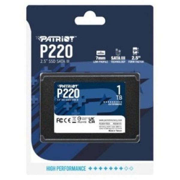 Накопитель SSD Patriot P220 1TB 2.5" 7mm SATAIII 772788284 фото