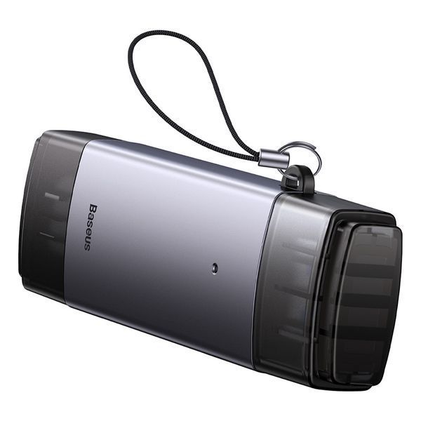 USB-хаб Baseus Lite Series USB-A & Type-C to SD/TF Card Reader Grey 308730896 фото