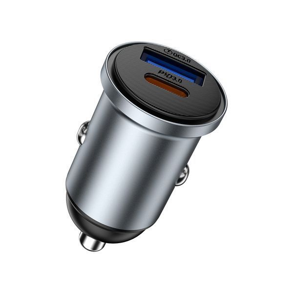 Автомобільний зарядний пристрій WIWU 35W Nano Lite A+C Fast Car Charger Wi-CC030 Gray 577582637 фото