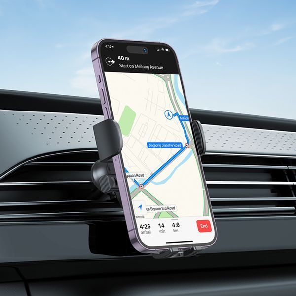 Автодержатель для телефона BOROFONE BH92 Grand one-button car holder(air outlet) Black 511209118 фото