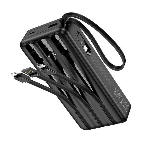 Зовнішній акумулятор HOCO J146A Night tide power bank with 4 cables(20000mAh) 968812033 фото