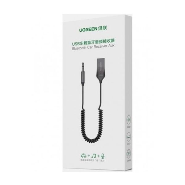 Bluetooth-ресивер UGREEN CM309 Bluetooth Car Receiver Aux with Mic Space Gray 537673163 фото