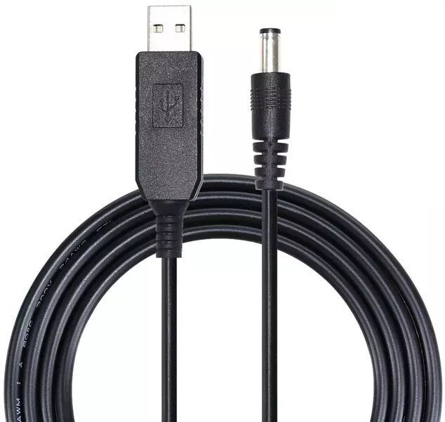 Кабель живлення для роутера USB-DC 5v-12v (1m) 752381097 фото
