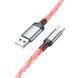 Кабель HOCO U112 Shine charging data cable for Type-C Gray 868195703 фото 3