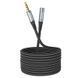 Аудiокабель HOCO UPA20 3.5mm male to 3.5mm female, nylon braid, 2m, Metal Gray 988145948 фото 6