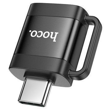 Адаптер HOCO UA31C Type-C male to USB female OTG adapter Black 289423002 фото