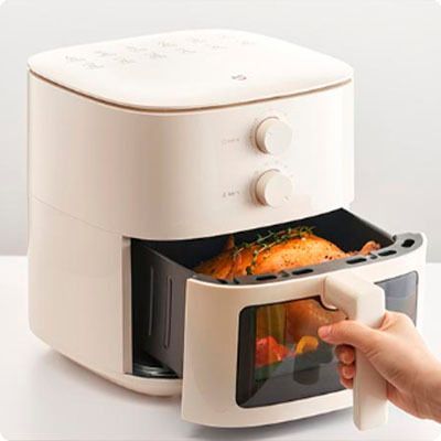 Мультипіч (аерогриль) Xiaomi Mi Home Air Fryer N1 5L (MAF11) White (Китайська вилка) 994943118 фото