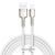Кабель Baseus Cafule Series Metal Data Cable USB to IP 2.4A 2m White 772617745 фото