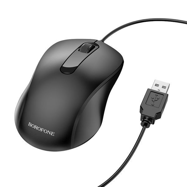 Миша BOROFONE BG4 Business wired mouse Black 797418242 фото