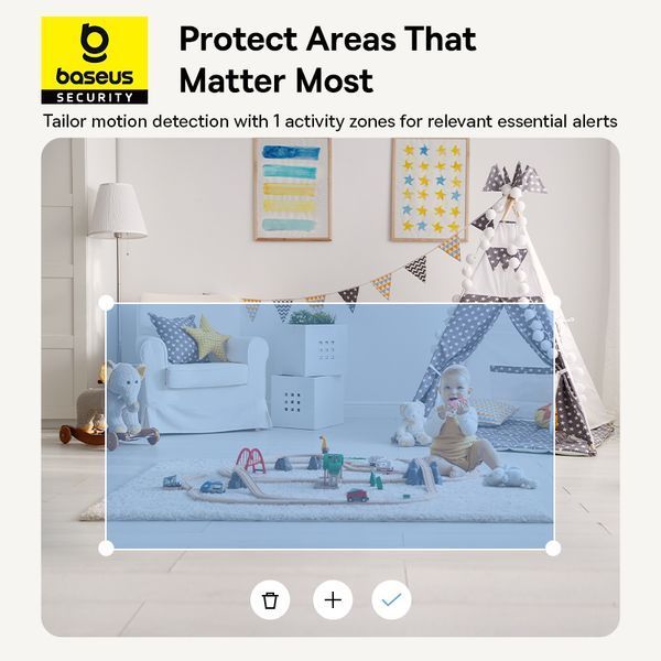IP-камера видеонаблюдения Baseus Security P1 Indoor Camera 3K White EU 500716270 фото