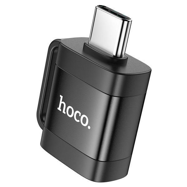Адаптер HOCO UA31C Type-C male to USB female OTG adapter Black 289423002 фото