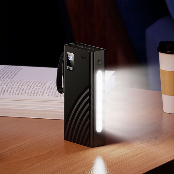 Зовнішній акумулятор HOCO J155 Shine 22.5W+PD20W+light 4-cable power bank(20000mAh) 117208004 фото
