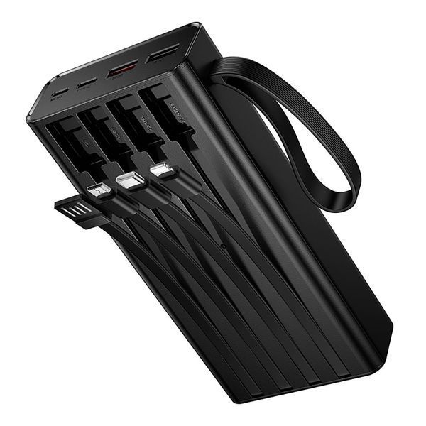 Зовнішній акумулятор HOCO J155 Shine 22.5W+PD20W+light 4-cable power bank(20000mAh) 117208004 фото
