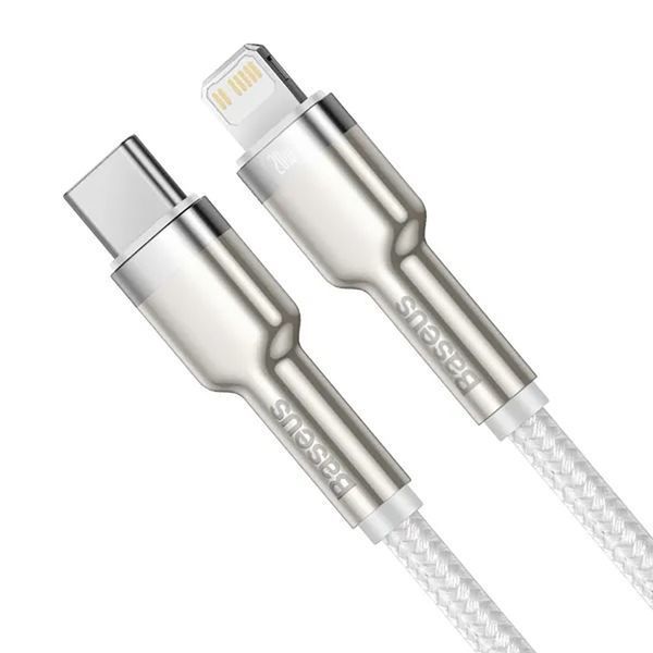 Кабель Baseus Cafule Series Metal Data Cable Type-C to iP PD 20W 1m Green 931325385 фото