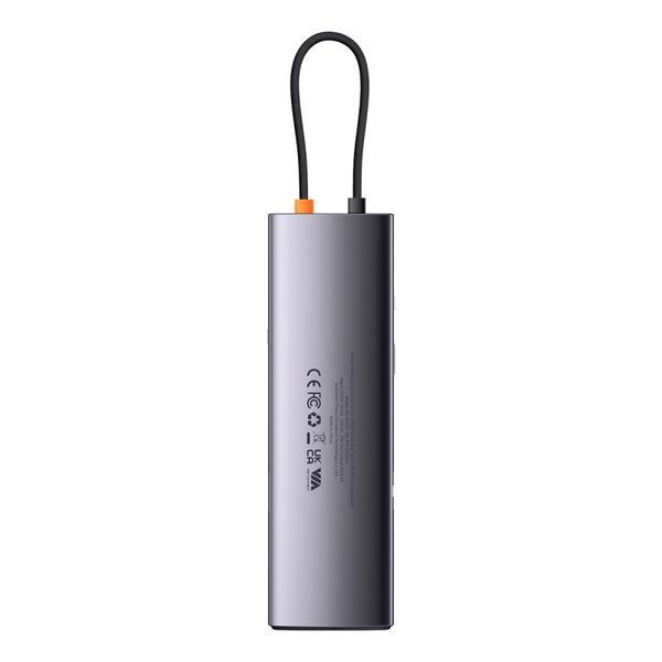 USB-хаб Baseus Metal Gleam Series 12-in-1 Multifunctional Type-C HUB Docking Station Gray 551155174 фото