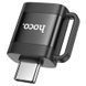 Адаптер HOCO UA31C Type-C male to USB female OTG adapter Black 289423002 фото 1