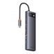 USB-хаб Baseus Metal Gleam Series 12-in-1 Multifunctional Type-C HUB Docking Station Gray 551155174 фото 5