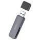 Кардридер HOCO HB45 Spirit 2-in-1 USB 3.0 card reader Metal Gray 278761965 фото 1