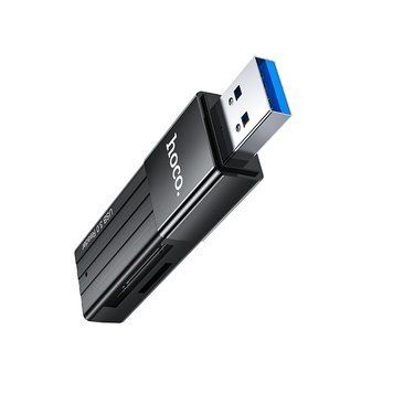 USB-хаб HOCO HB20 Mindful 2-in-1card reader(USB3.0) Black 410461123 фото