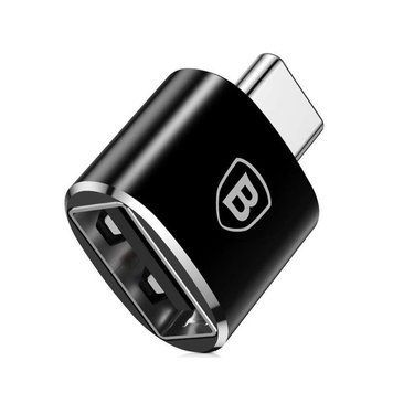 Адаптер Baseus USB Female To Type-C Male Adapter Converter Black 875784736 фото